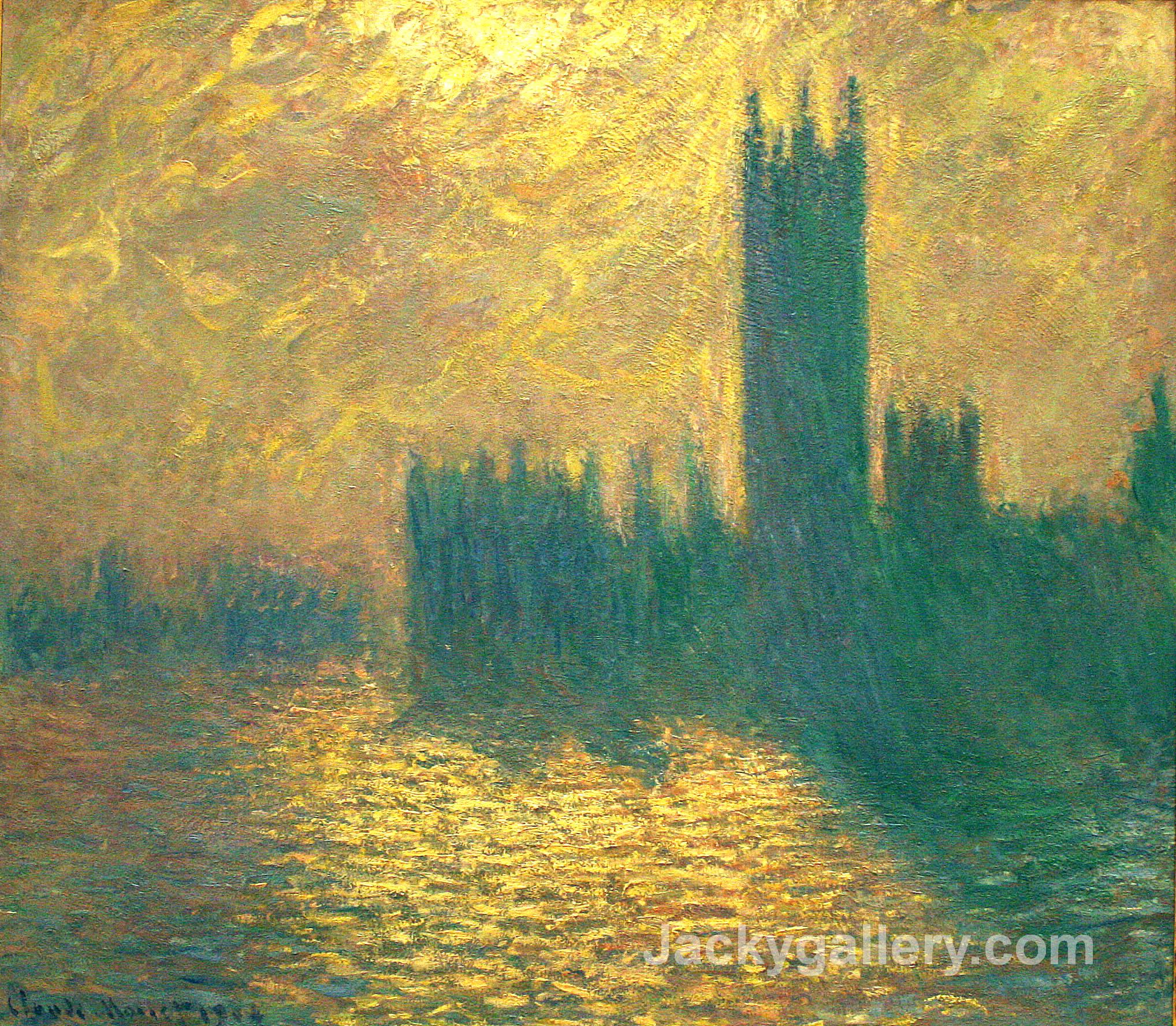 Houses of Parliament by Claude Monet paintings reproduction